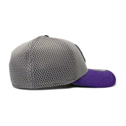 New Era 39THIRTY Transformers Decepticon Symbol Gray & Purple Fitted Hat -Anime Peripherals decright