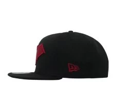 DC COMICS Red Hood Symbol New Era 9Fifty Black Scarlet Snapback Cap Hat -Anime Peripherals flat 3