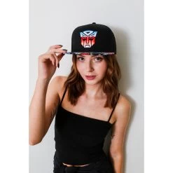Transformers Autobots Color Shield 80's Cartoon Black Snapback Cap Hat -Anime Peripherals hatf13dmhs2