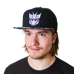 Transformers Decepticons Color Shield 80's Cartoon Black Snapback Cap Hat -Anime Peripherals hatf142mhs1