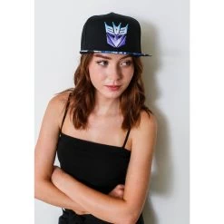 Transformers Decepticons Color Shield 80's Cartoon Black Snapback Cap Hat -Anime Peripherals hatf142mhs2