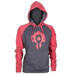 World Of Warcraft Proud Horde Gamer Black And Red Pullover Hoodie