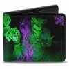 The Joker Card Flipping Poses DC Comics Bi-fold Wallet
