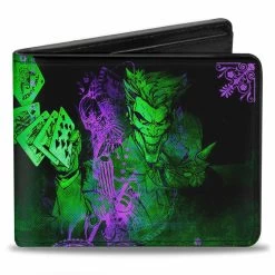 The Joker Card Flipping Poses DC Comics Bi-fold Wallet