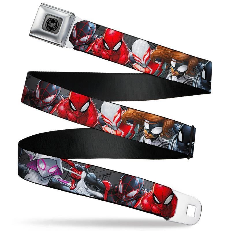 Marvel Spider-Man 6 Spider Action Poses Full Color Seatbelt Belt 1 Marvel Spider-Man 6 Spider Action Poses Full Color Seatbelt Belt