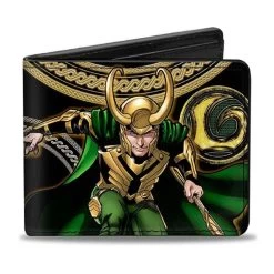 Loki Poses Marvel Comics Bi-Fold Wallet