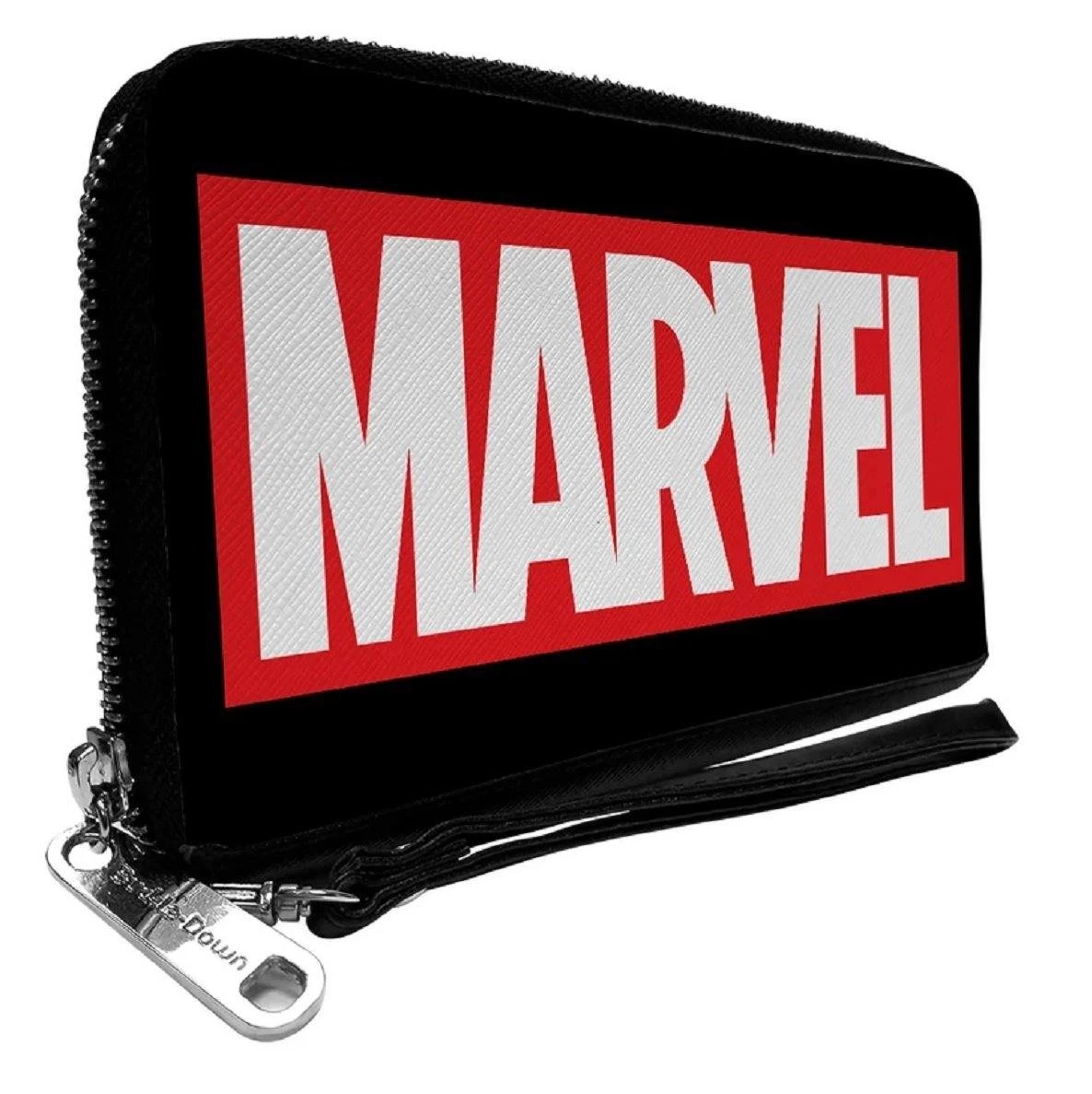Marvel Red Brick Logo Womens PU Zip Around Wallet 1 Marvel Red Brick Logo Womens PU Zip Around Wallet
