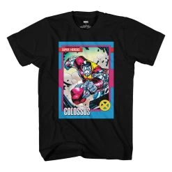 X-Men Colossus 90's Trading Card By Jim Lee Marvel Comics Adult T-Shirt