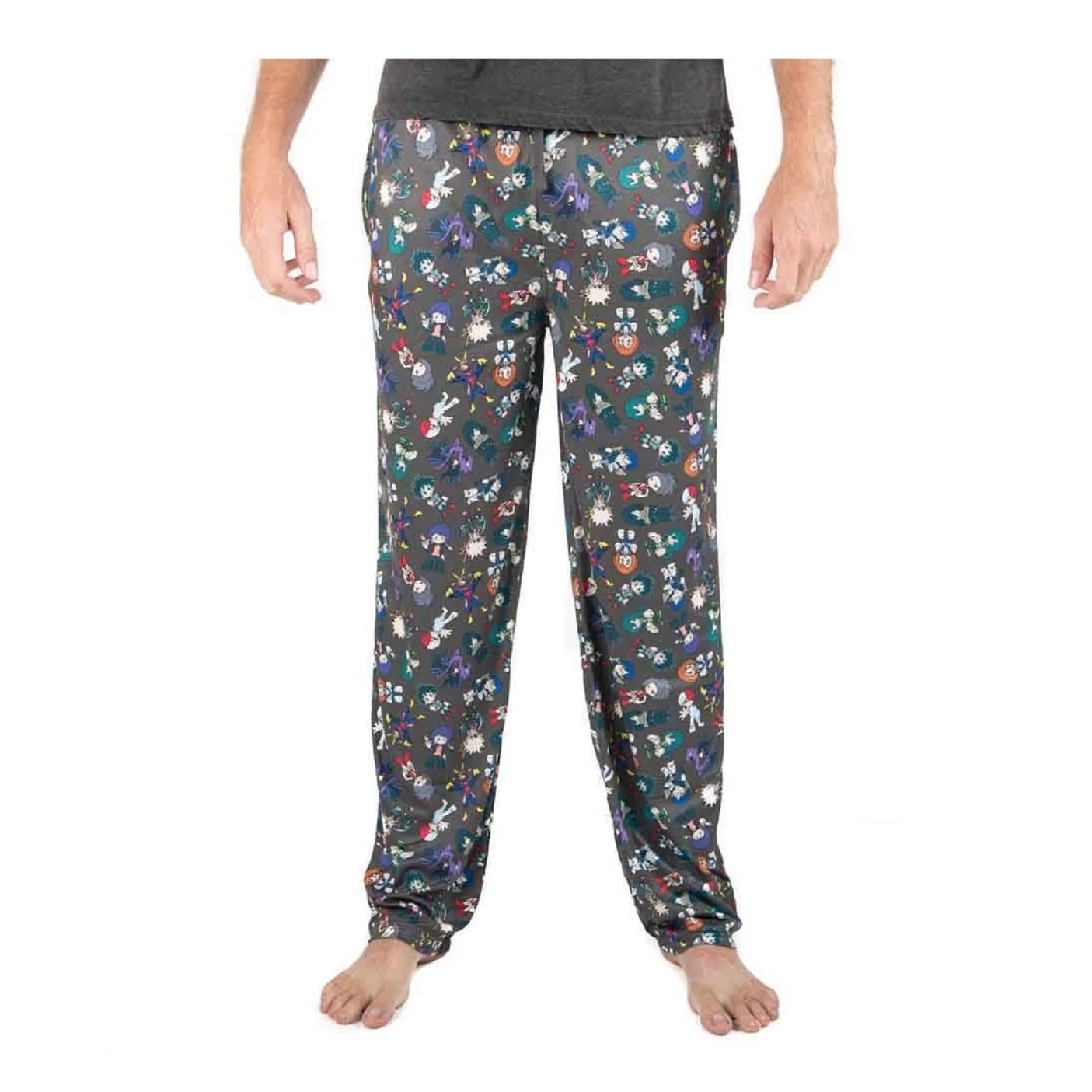 My Hero Academia Chibi All Over Anime Adult Unisex Pajama Sleep Pants 2 My Hero Academia Chibi All Over Anime Adult Unisex Pajama Sleep Pants - Image 2