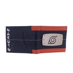 Naruto Shippuden Hidden Leaf Village Metal Badge Bi-fold Wallet -Anime Peripherals naruto wallet 4