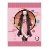 Demon Slayer Nezuko Sublimation Throw Blanket 46in By 60in Great Eastern Entertainment