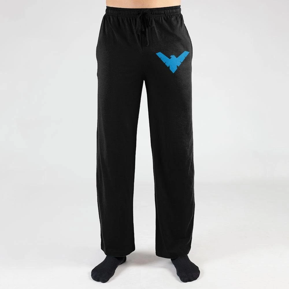 Batman Nightwing Logo DC Comics Pajama Sleep Pants 1 Batman Nightwing Logo DC Comics Pajama Sleep Pants