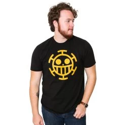 One Piece Trafalgar Law Pirate Symbol Anime Adult T-Shirt -Anime Peripherals opas2338bt3