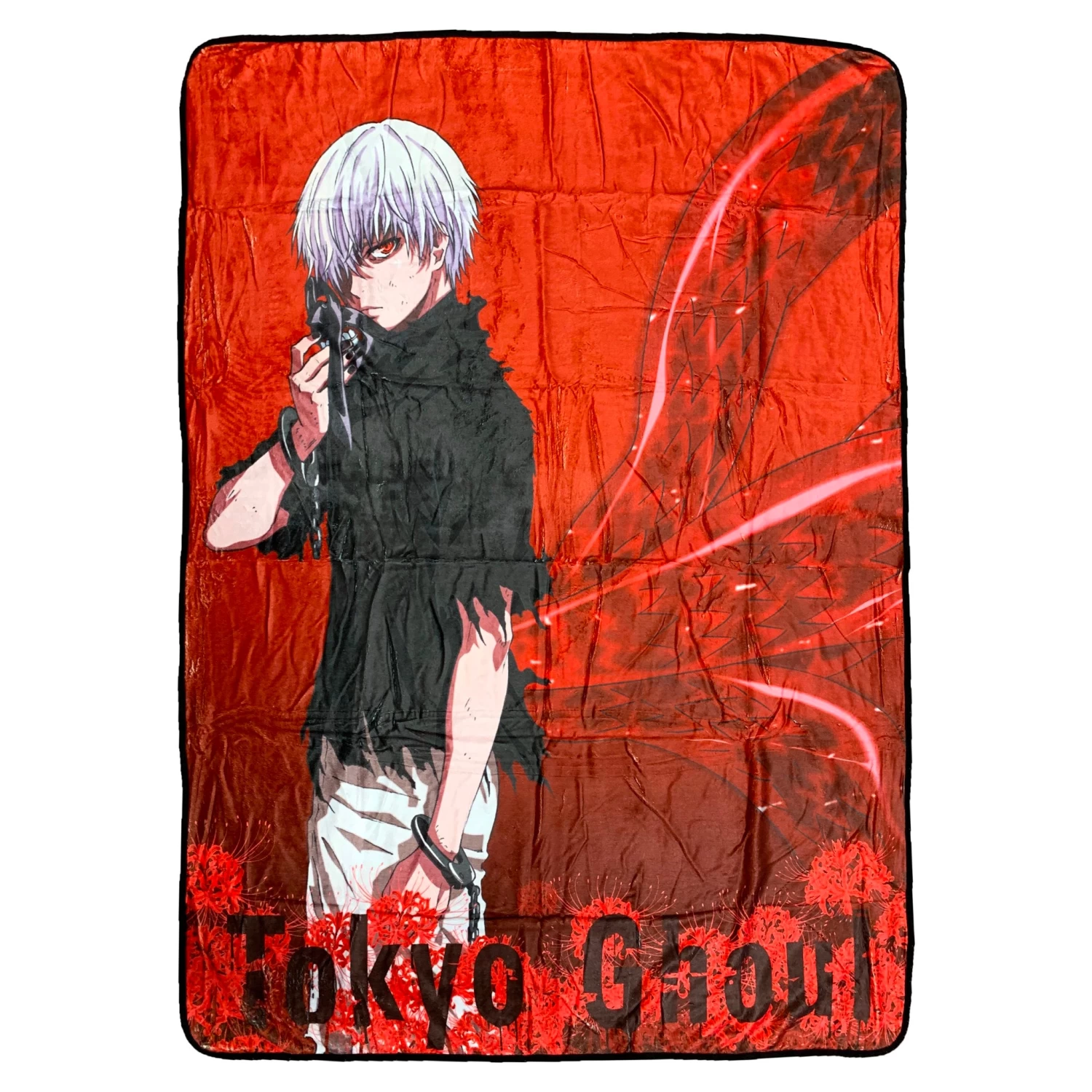 Tokyo Ghoul Ken Kaneki Rinkaku Kagune Fleece Throw Soft Lightweight Blanket 45x60 Inches 1 Tokyo Ghoul Ken Kaneki Rinkaku Kagune Fleece Throw Soft Lightweight Blanket 45x60 Inches