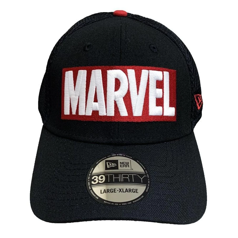 New Era 39THIRTY Fitted Hat Marvel Neo Logo 80th Size L/XL 1 New Era 39THIRTY Fitted Hat Marvel Neo Logo 80th Size L/XL