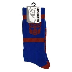 Hasbro Transformers Autobots Symbol Blue And Red Crew Socks -Anime Peripherals photo feb 26 6 14 46 pm