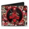 Deadpool Arms Crossed Pose Badge/Wade Vs Wade Marvel Comics Bi-fold Wallet
