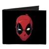 Deadpool Face Marvel Comics Canvas Bifold Wallet