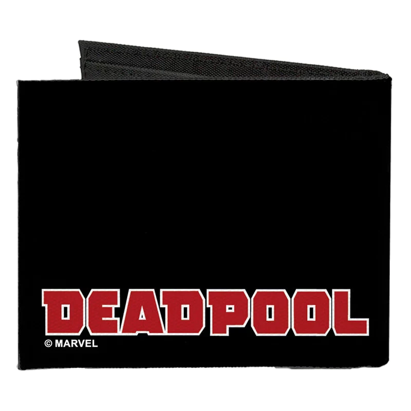 Deadpool Face Marvel Comics Canvas Bifold Wallet 2 Deadpool Face Marvel Comics Canvas Bifold Wallet - Image 2