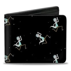 Rick And Morty Running In Space Bi-Fold Wallet