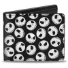Disney Nightmare Before Christmas Jack Expression Scattered Bi-Fold Wallet