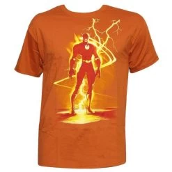 Flash Standing Speed Force DC Comics Adult T-Shirt