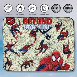 Spider-Man Beyond Amazing 60th Marvel Flannel Throw Super Soft Fleece Blanket 45x60in -Anime Peripherals spidermandates1 photoroom 3