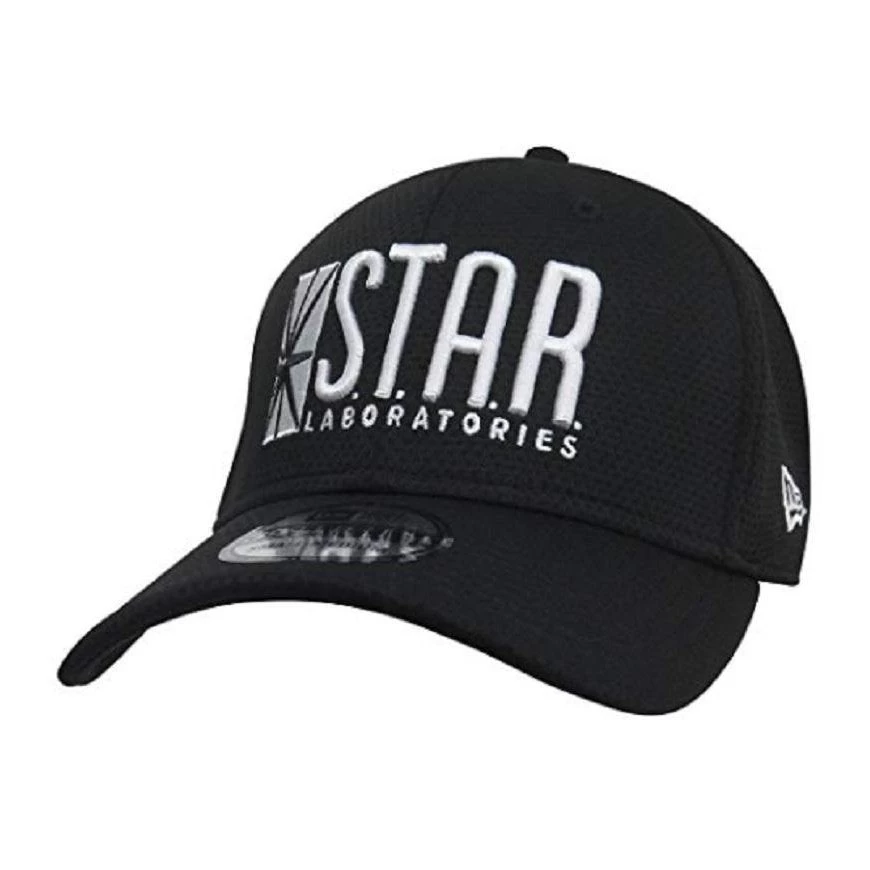 DC COMICS Star Labs Logo 39Thirty New Era Fitted Hat - Small/Medium 1 DC COMICS Star Labs Logo 39Thirty New Era Fitted Hat - Small/Medium
