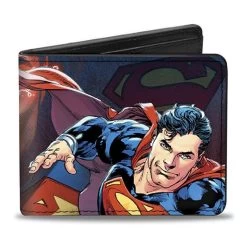 DC COMICS Superman Flying Pose With Shield Bi-fold Wallet