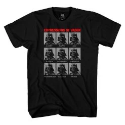 Star Wars Expressions Of Darth Vader Officially Licensed Adult T Shirt