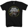 Star Wars Classic Logo And Tie Fighter Circle Fight Adult T-Shirt