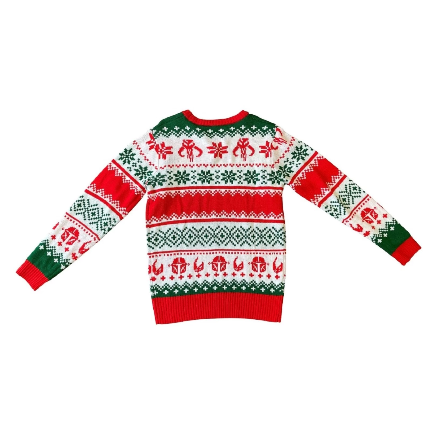 Star Wars The Mandalorian The Child With Lights Adult Ugly Christmas Sweater 3 Star Wars The Mandalorian The Child With Lights Adult Ugly Christmas Sweater - Image 3