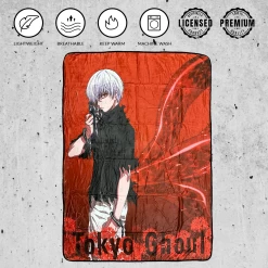 Tokyo Ghoul Ken Kaneki Rinkaku Kagune Fleece Throw Soft Lightweight Blanket 45x60 Inches 13 Tokyo Ghoul Ken Kaneki Rinkaku Kagune Fleece Throw Soft Lightweight Blanket 45x60 Inches -Anime Peripherals tokyo 1 photoroom 3