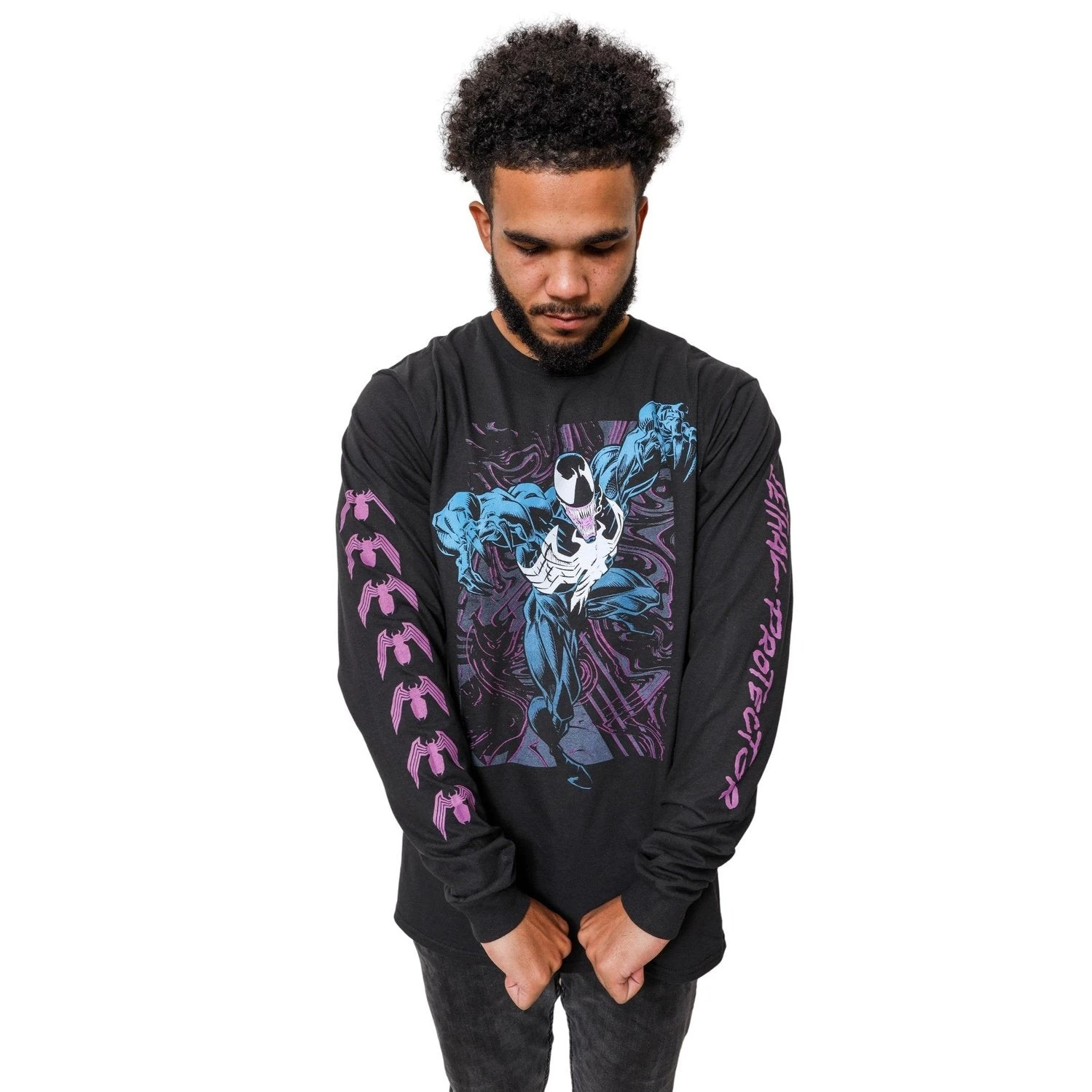 Venom Lethal Protector Dark Soul Marvel Comics Adult Long Sleeve T Shirt 3 Venom Lethal Protector Dark Soul Marvel Comics Adult Long Sleeve T Shirt - Image 3