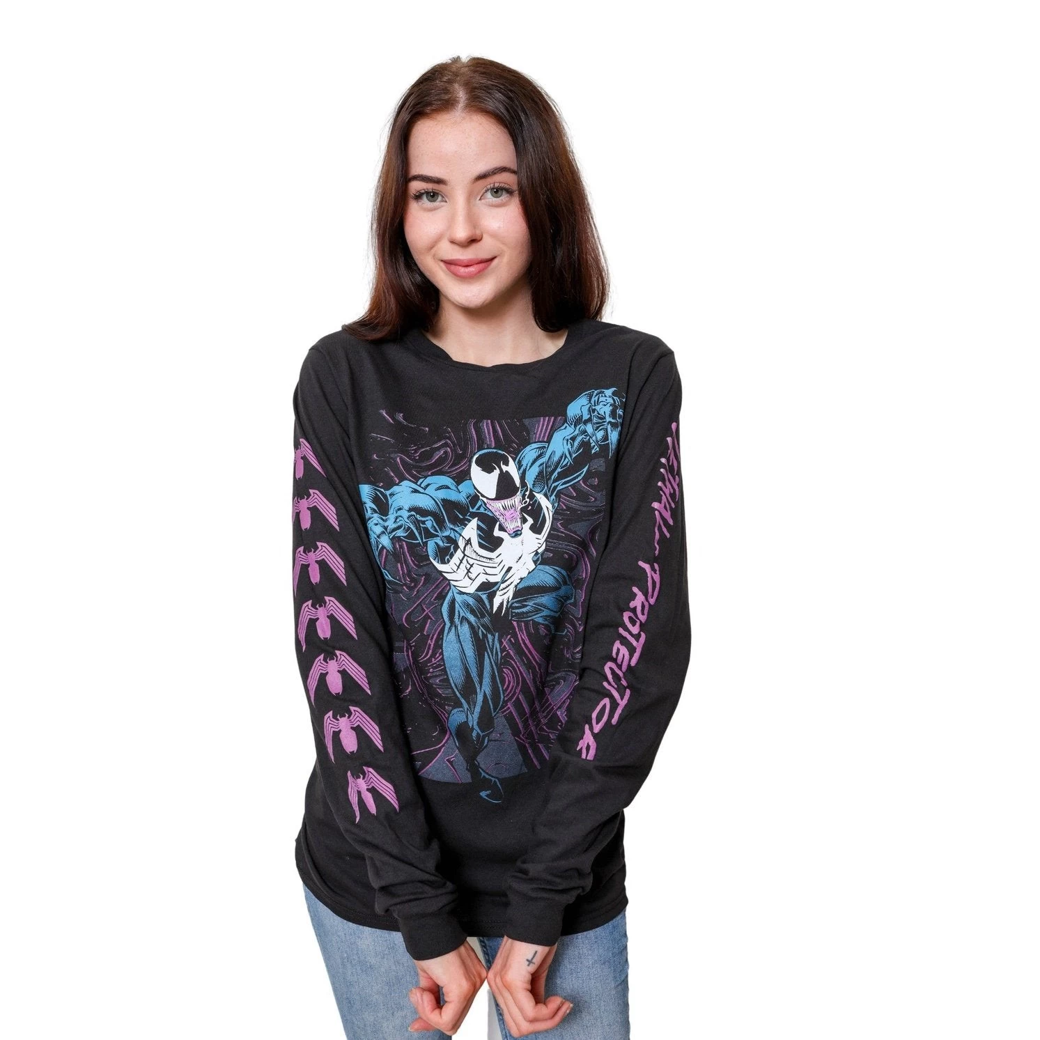 Venom Lethal Protector Dark Soul Marvel Comics Adult Long Sleeve T Shirt 2 Venom Lethal Protector Dark Soul Marvel Comics Adult Long Sleeve T Shirt - Image 2