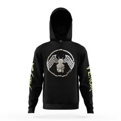 Venom Shatter Symbol With Kanji Marvel Pullover Hoodie