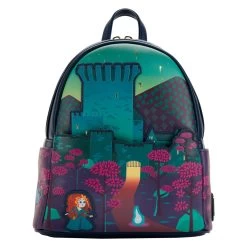 Loungefly Disney Brave Princess Merida Castle Mini Backpack Womens Shoulder Bag Purse