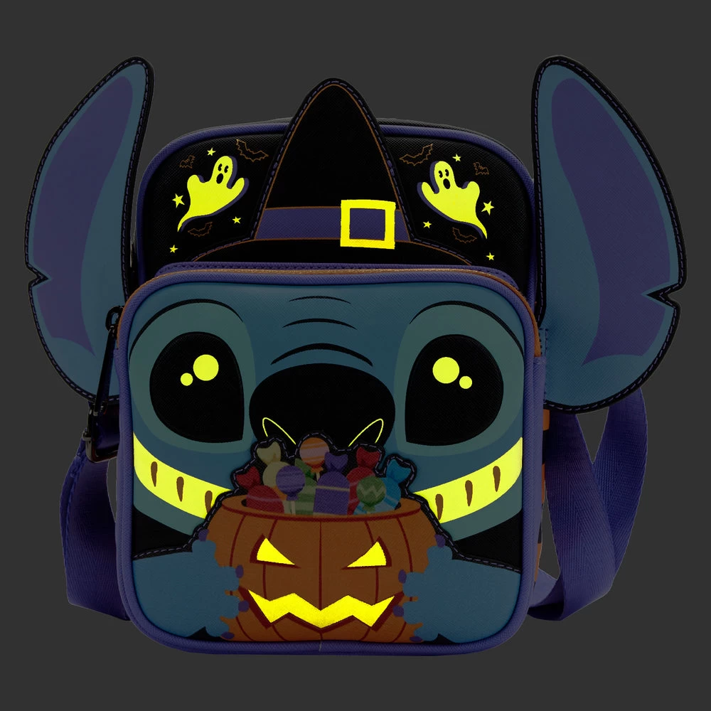 Loungefly Disney Lilo And Stitch Glow Halloween Passport Bag 2 Loungefly Disney Lilo And Stitch Glow Halloween Passport Bag - Image 2