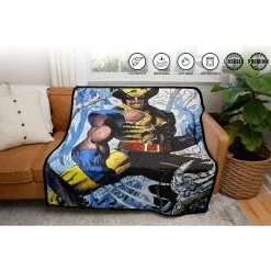 Marvel Wolverine Cover Jim Lee Fleece Throw Blanket -Anime Peripherals wolverine 3 2