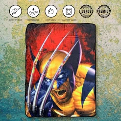 X-Men Wolverine Claw By Greg Horn Marvel Fleece Throw Soft Lightweight Blanket 45x60 Inches -Anime Peripherals wolverine blanket 2 photoroom 3
