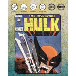 Marvel The Incredible Hulk Vs Wolverine Fleece Throw Blanket -Anime Peripherals wolverine blanket 3 photoroom 2