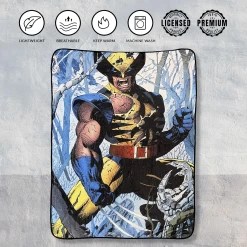 Marvel Wolverine Cover Jim Lee Fleece Throw Blanket -Anime Peripherals wolverine blanket photoroom