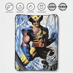 Marvel Wolverine Cover Jim Lee Fleece Throw Blanket -Anime Peripherals wolverine blanket photoroom 3