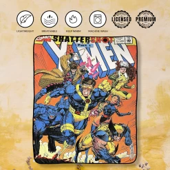 Marvel X-Men 90'S Shattershot Fleece Throw Blanket -Anime Peripherals xmen blanket 2 photoroom 1