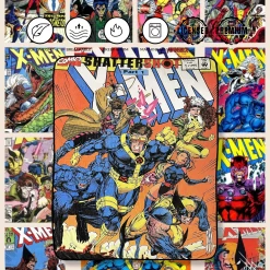 Marvel X-Men 90'S Shattershot Fleece Throw Blanket -Anime Peripherals xmen blanket 2 photoroom 2