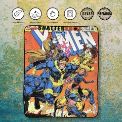 Marvel X-Men 90'S Shattershot Fleece Throw Blanket -Anime Peripherals xmen blanket 2 photoroom 4