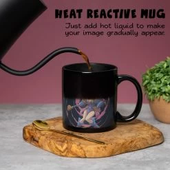 YU-GI-OH Yugi And Dark Magician Girl 15 Oz. Heat Change Ceramic Coffee Mug -Anime Peripherals yugioh 2 extra lifestyle infographic jpeg