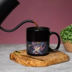 YU-GI-OH Yugi And Dark Magician Girl 15 Oz. Heat Change Ceramic Coffee Mug -Anime Peripherals yugioh 2 extra lifestyle pouring jpeg
