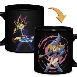 YU-GI-OH Yugi And Dark Magician Girl 15 Oz. Heat Change Ceramic Coffee Mug