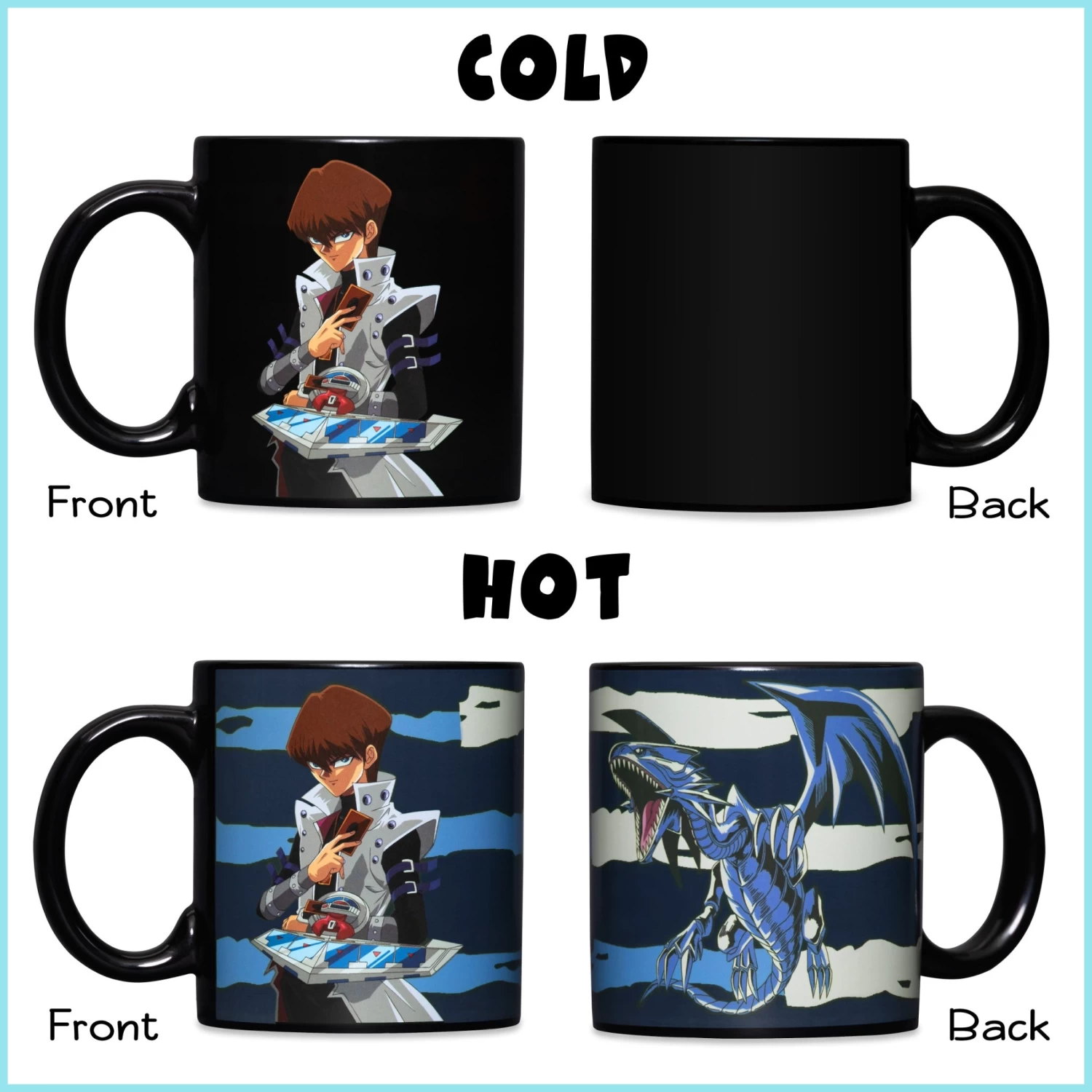 YU-GI-OH Seto Kiaba And Blue Eyes White Dragon 15 Oz. Heat Change Ceramic Coffee Mug 7 YU-GI-OH Seto Kiaba And Blue Eyes White Dragon 15 Oz. Heat Change Ceramic Coffee Mug - Image 7